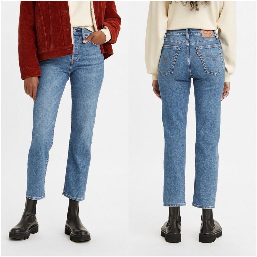 LEVI’S Wedgie Straight Fit Jeans in Summer Love In The Mist